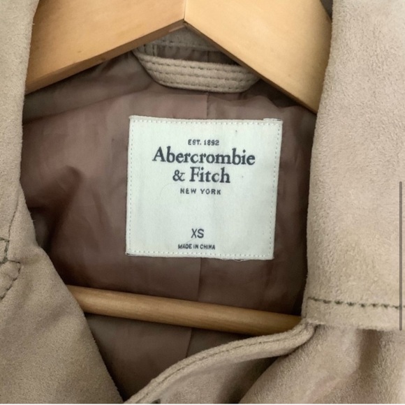 Abercrombie & Fitch Suede Fringe Moto Crop Jacket - Picture 6 of 7